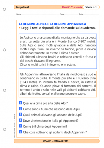 Le Regioni Morfologiche Dellitalia La Vita Scolastica