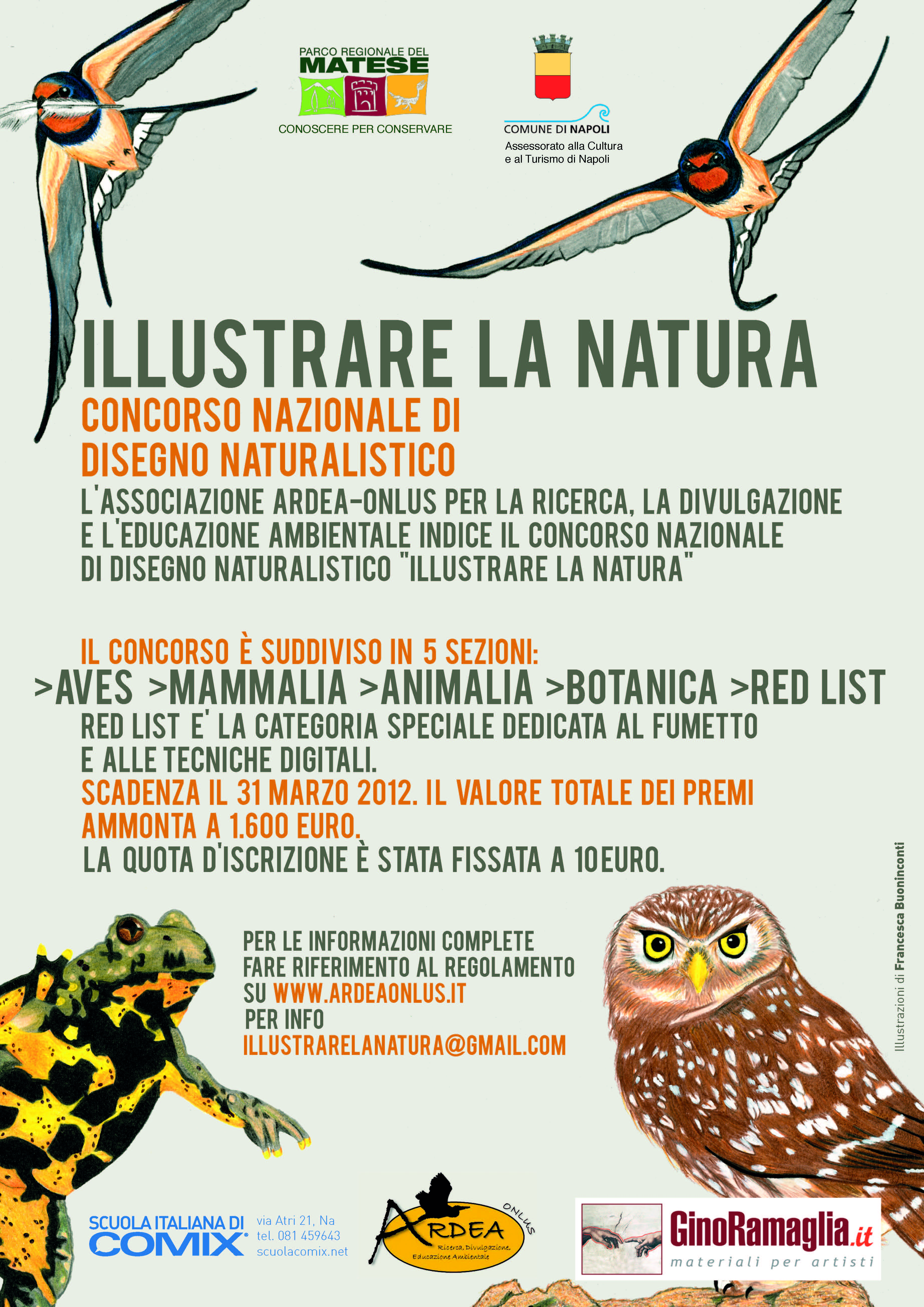 "Illustrare la natura", concorso di illustrazione naturalistica